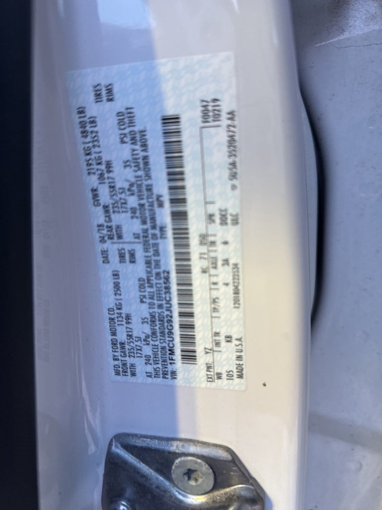 2018 Ford Escape SE 4WD