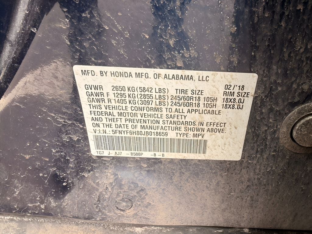 2018 Honda Pilot EX-L w/Rear Entertainment System